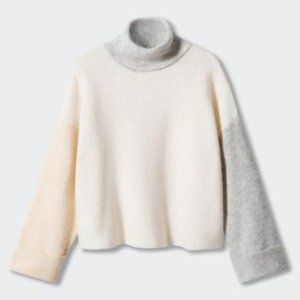 NWT Mango - Combine Knit Sweater - Size Small